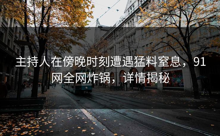 主持人在傍晚时刻遭遇猛料窒息，91网全网炸锅，详情揭秘