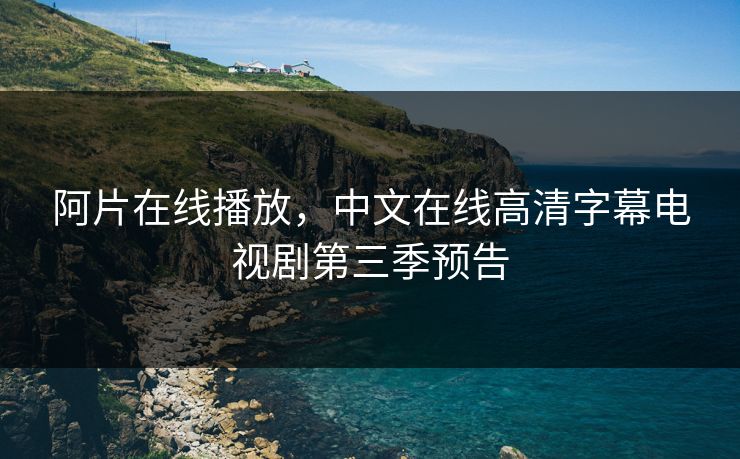 阿片在线播放，中文在线高清字幕电视剧第三季预告